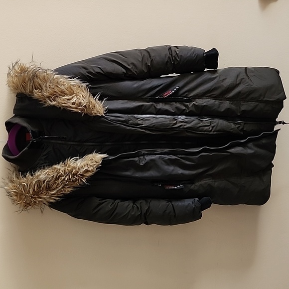 Canada WeatherGear Super Triple Goose Puffer Jacket Women S Green Coat Parka Fur - Picture 3 of 17